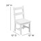 Flash Furniture White Kids Solid Hardwood 3 PC Table & Chair Set TW-WTCS-1001-WH-GG - alternate 8